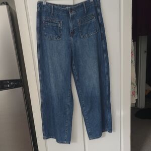 Old Navy Wide Leg Blue Jeans